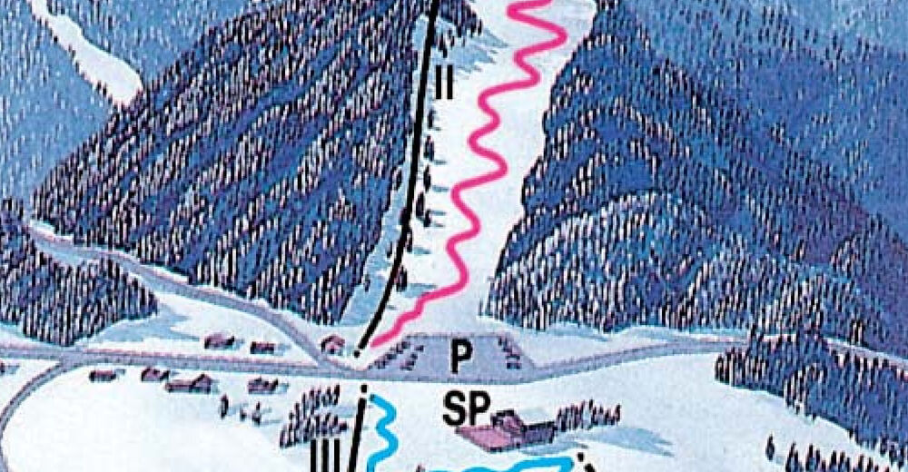 Planul pistelor Zonă de schi Rofanlifte / Steinberg am Rofan