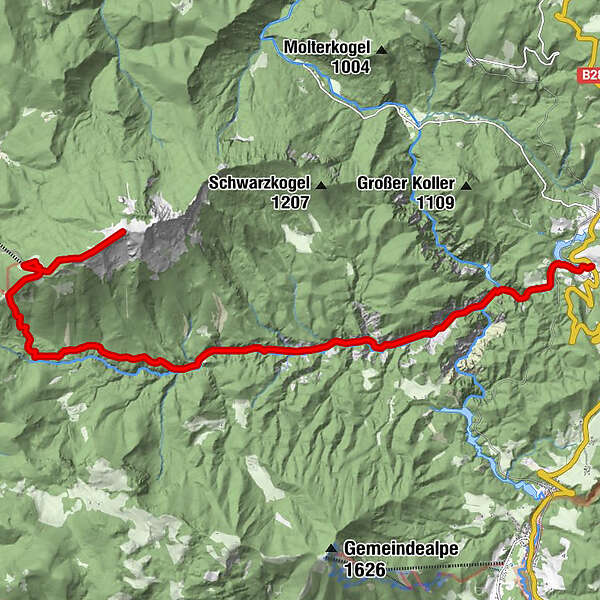 Tschergr Ben Tscher Tag Bergfex Wanderung Tour Nieder Sterreich