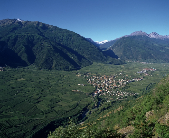 BERGFEX: Panoramakarte Latsch - Martelltal: Karte Latsch - Martelltal