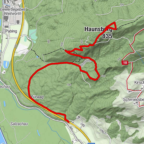 Nußdorf am Haunsberg Haunsberg BERGFEX Wanderung Tour