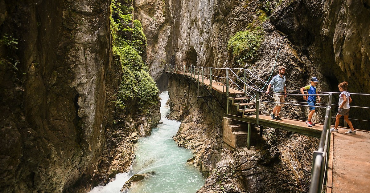 BERGFEX-Sehenswürdigkeiten - Wasserfallsteig Leutaschklamm - Alpenwelt