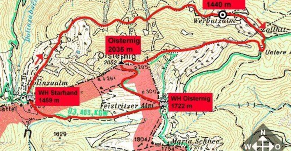 Hermagor: Oisternig - BERGFEX - Wanderung - Tour Kärnten