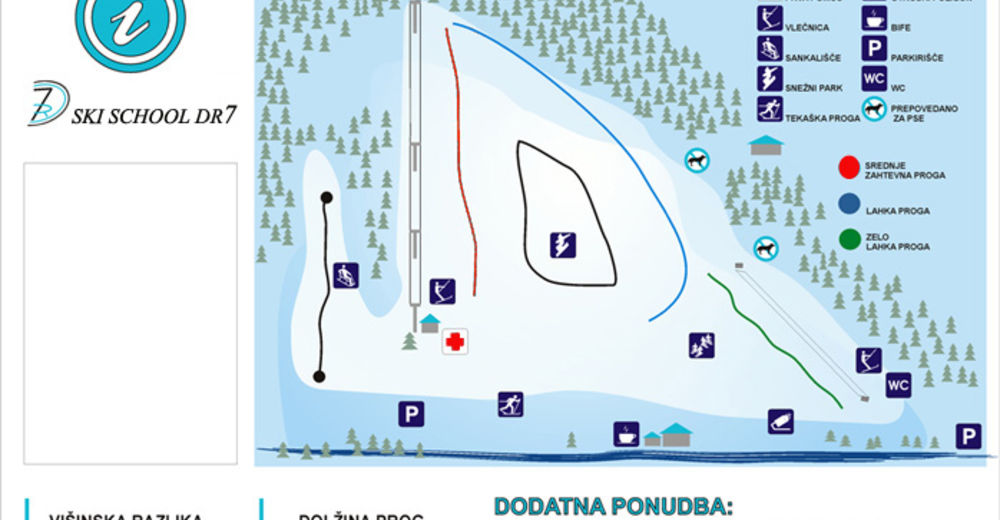 Plan de piste Station de ski Rimski vrelec