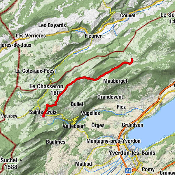 Baume Le Chasseron Petites Roches SainteCroix BERGFEX