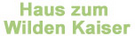 Logotyp Haus zum Wilden Kaiser