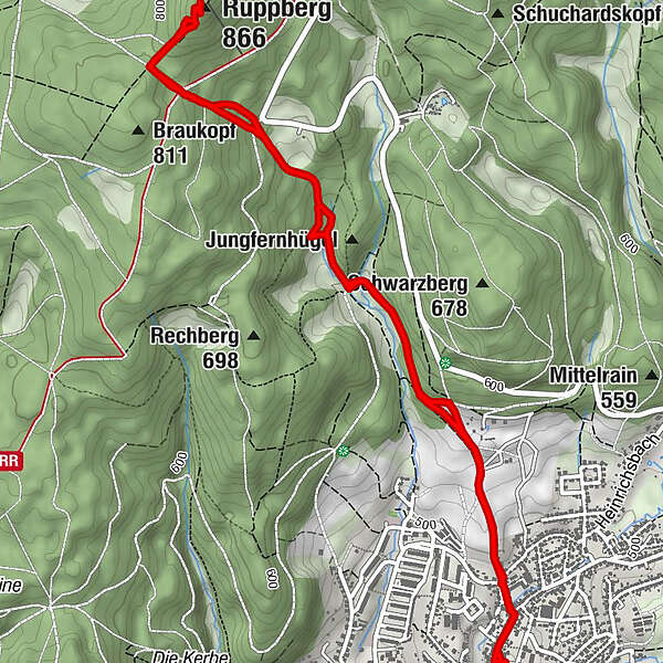 ZellaMehlis Mehlis Ruppberg Ruppberghütte BERGFEX Wanderung