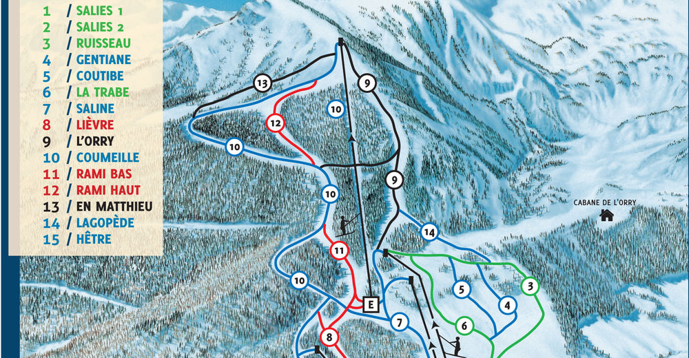 Plan de piste Station de ski Mijanès - Donezan