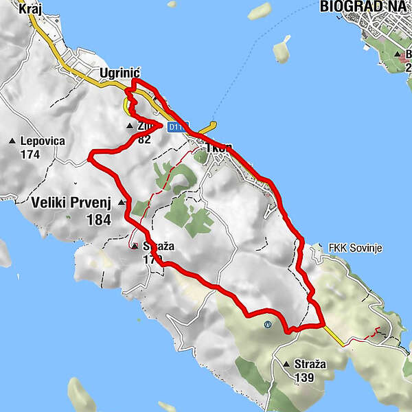 Pašman 1 BERGFEX Mountainbike Tour Dalmatien Zadar