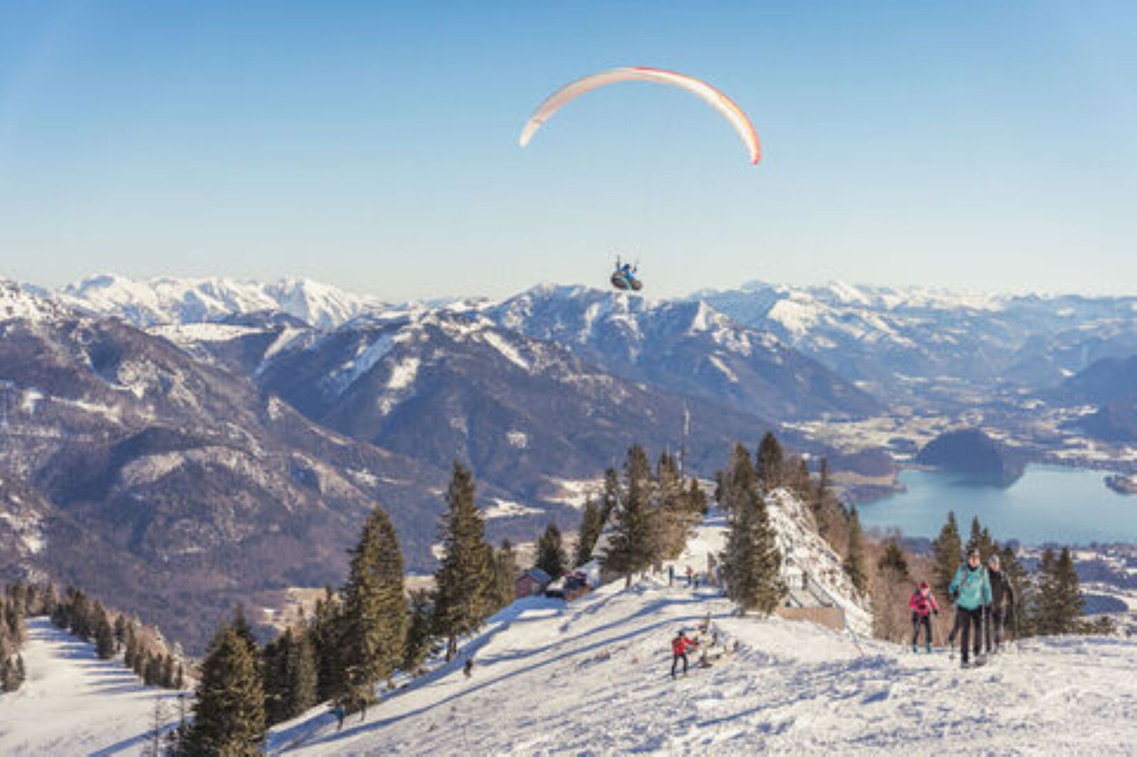 PistenplanSkigebiet Zwölferhorn / Seilbahn St. Gilgen