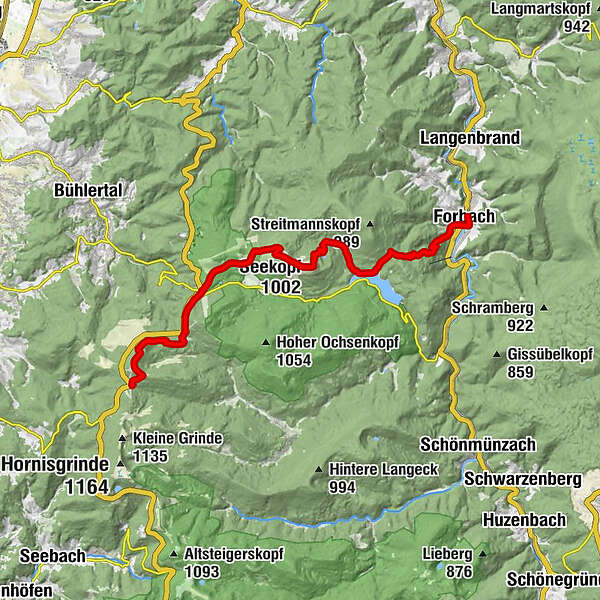 Westweg-Etappe ... - BERGFEX - Fernwanderweg - Tour Baden-Württemberg