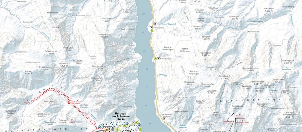 Loipenplan Achensee - Tirols Sport & Vital Park