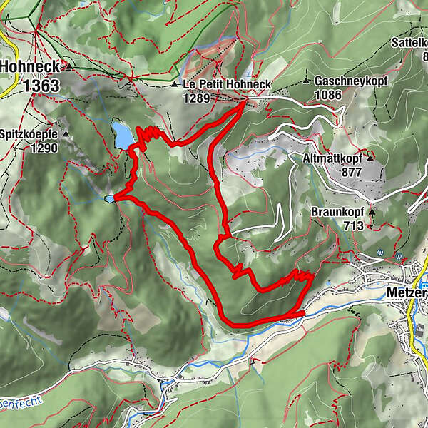 Boucle Vers Le Gaschney Et Les Lacs Du Shiessrothried Et De Fischboedle