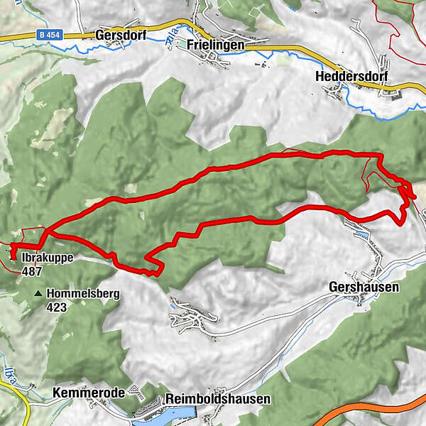 Hattenberg Ibrakuppe Rundtour BERGFEX Wanderung Tour Hessen