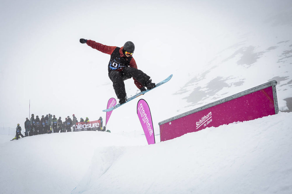 Schilthorn Open - Slopestyle Action im SKYLINE SNOWPARK
