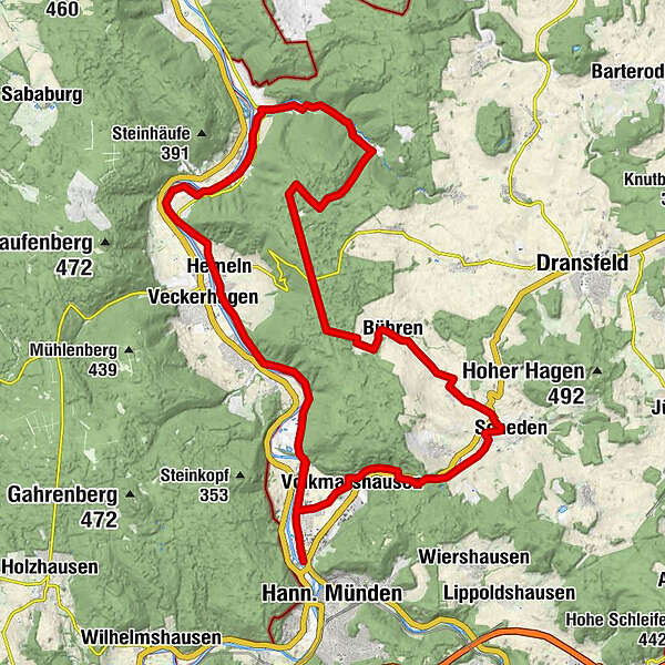 Von Hann M Nden In Den Bramwald Bergfex Radfahren Tour Niedersachsen