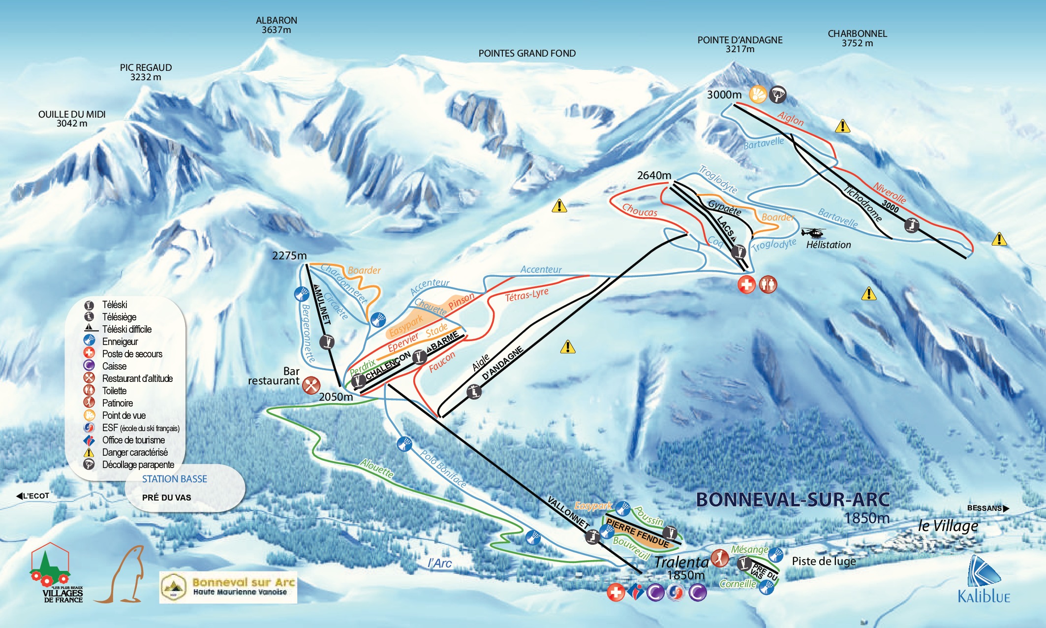 Bergfex Plano De Pista Bonneval Sur Arc Mapa Panor Mico Bonneval Sur