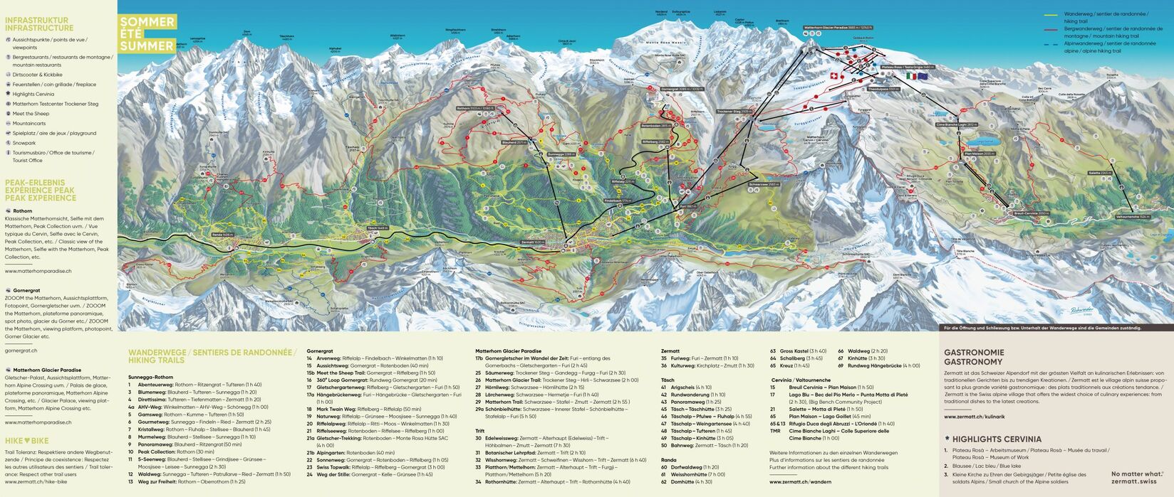 PistenplanSkigebiet Breuil - Cervinia