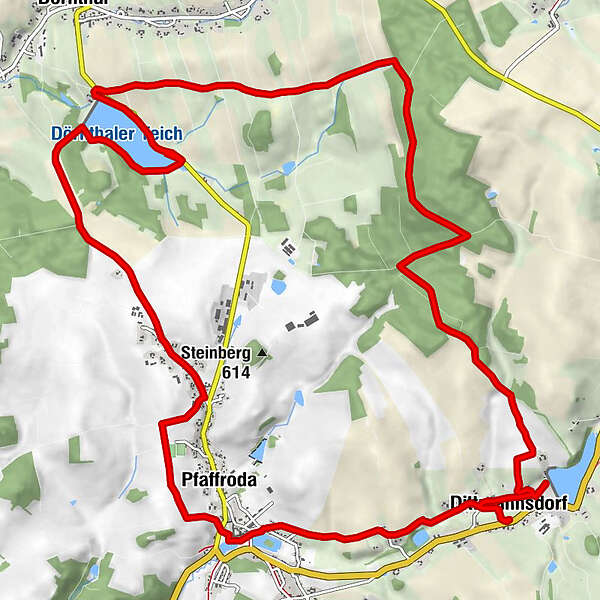 Dittmannsdorfer & Dörnthaler Teich (Welterbe) BERGFEX Wanderung