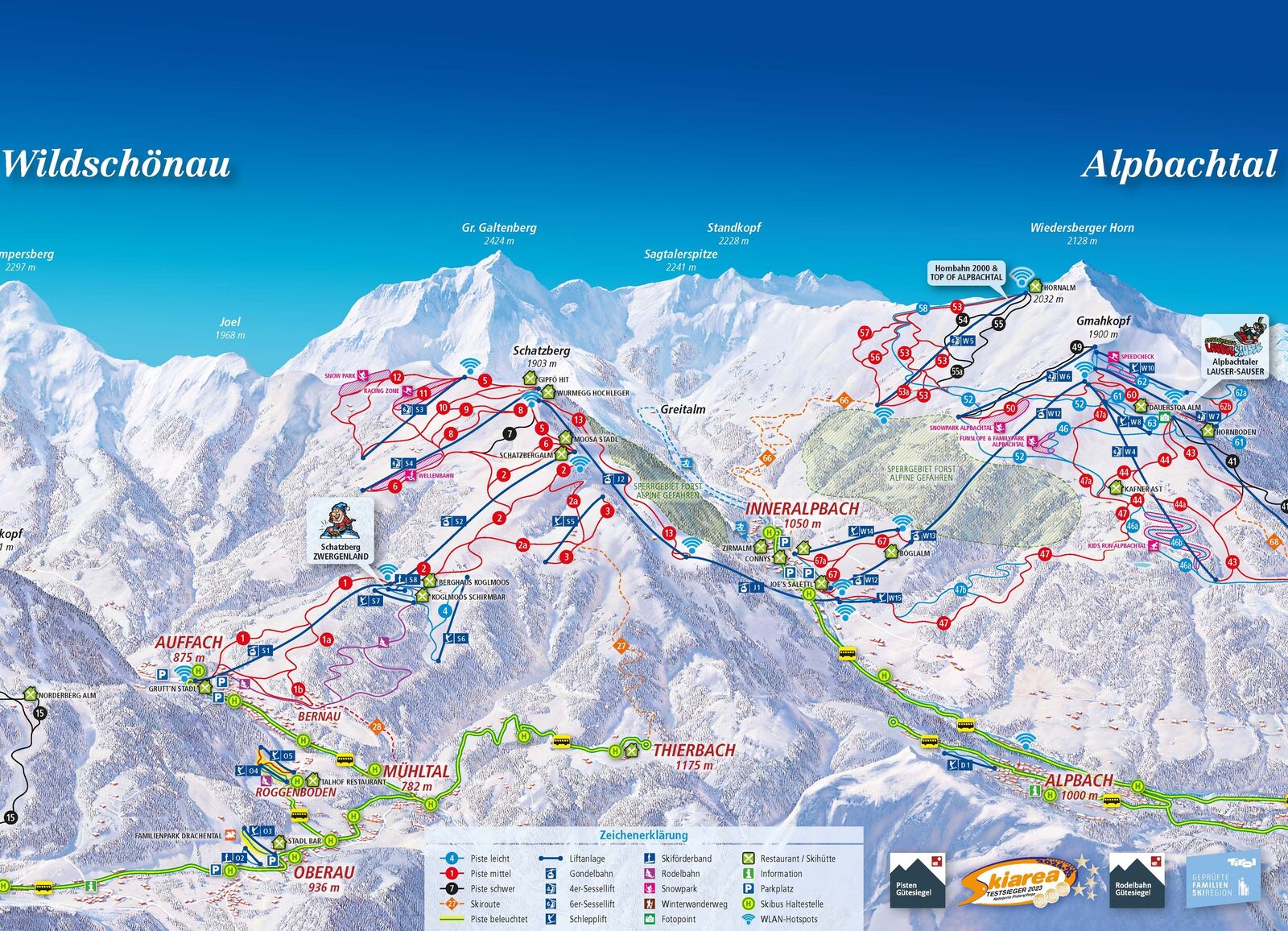 Pistenplan Skigebiet Wildschönau / Ski Juwel Alpbachtal Wildschönau Pistenplan Skigebiet Wildschönau / Ski Juwel Alpbachtal Wildschönau