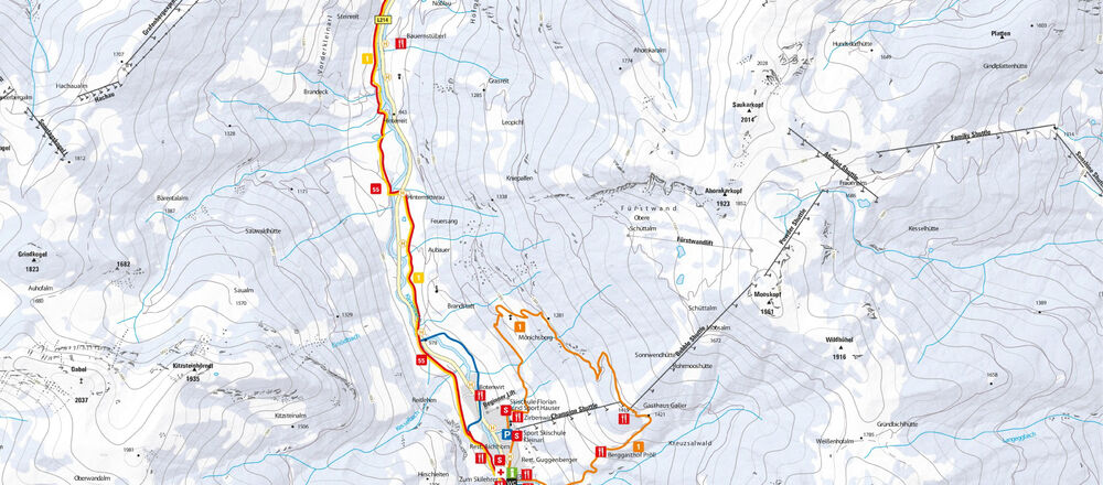 Loipenplan Wagrain - Kleinarl - Ski amade