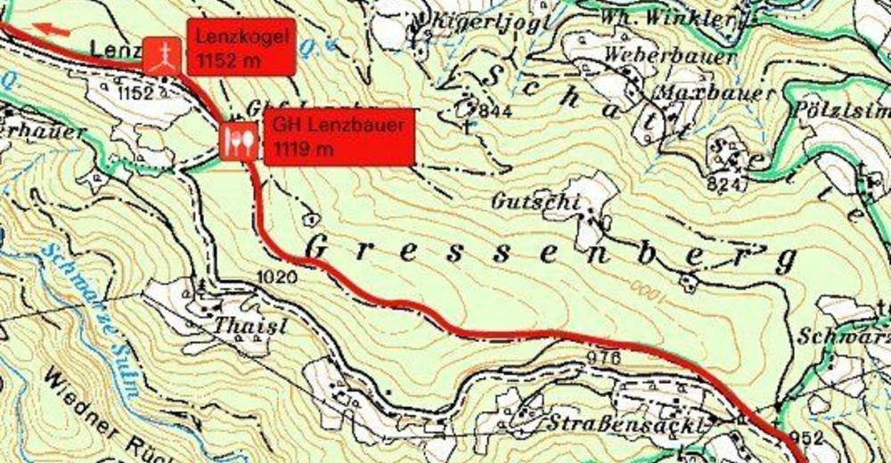Schwanberg: Von Schwanberg nach Glashütten - BERGFEX - Wanderung - Tour ...