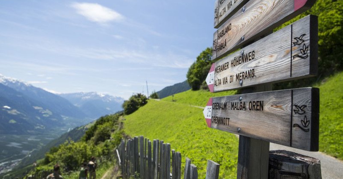 Meraner Höhenweg Giggelberg Unterstell BERGFEX Wanderung Tour