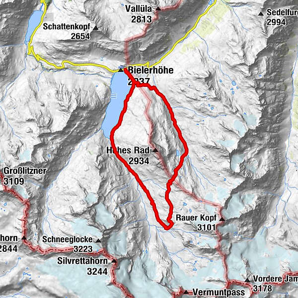 Bielerhöhe Radsattel Wiesbadener Hütte Bielerhöhe Angelos