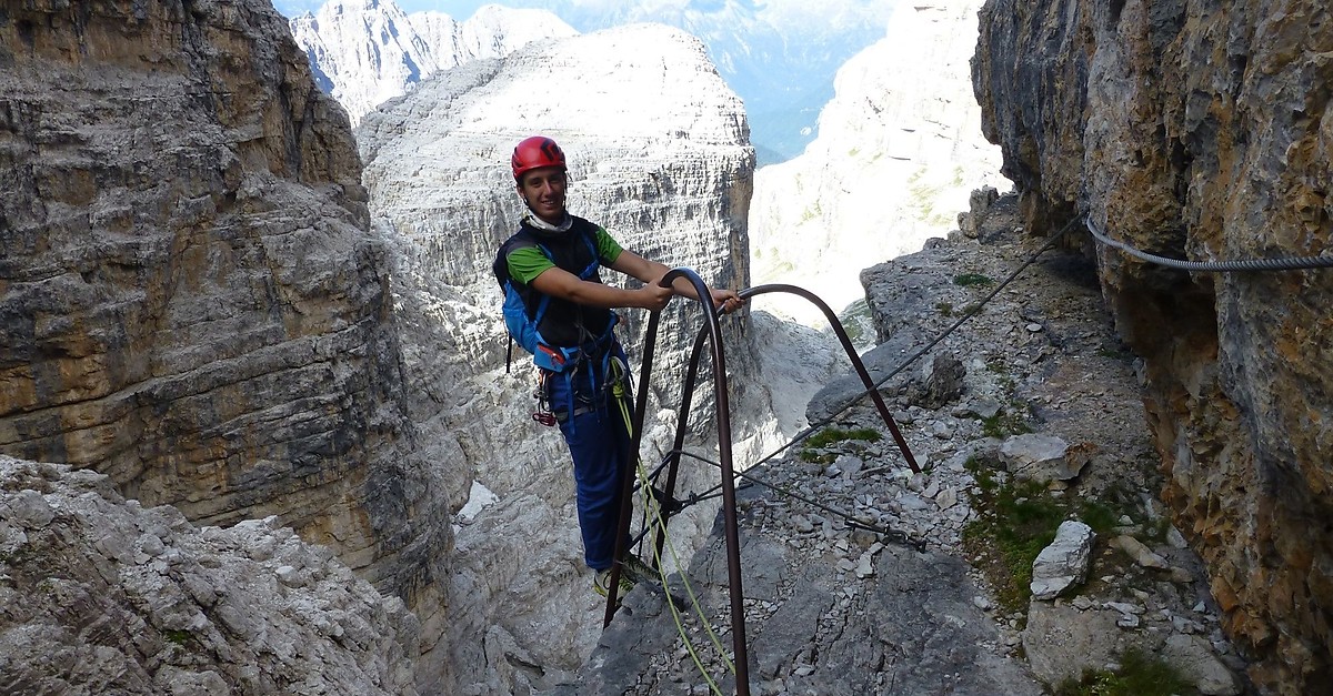 Via Ferrata Oliva Detassis, Brenta Dolomites - BERGFEX - Via Ferrata ...