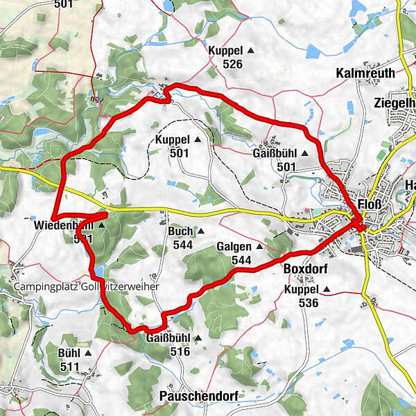 Floß Boxdorf Ritzlersreuth Sandberg BERGFEX Wanderung Tour
