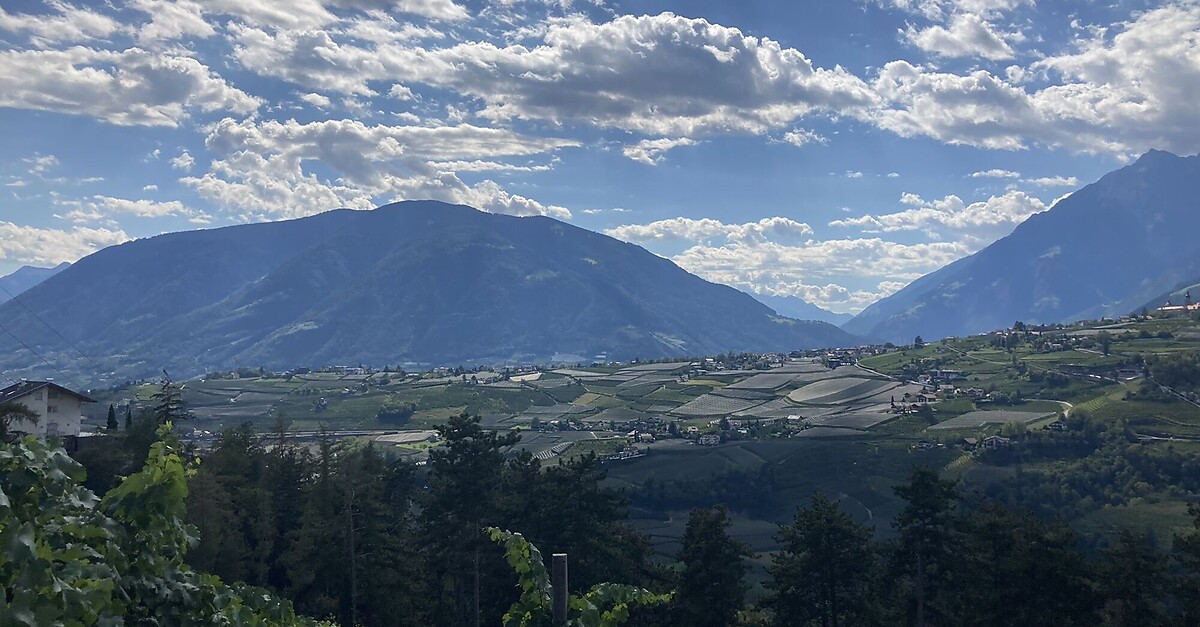 Zum Eis essen nach Schenna BERGFEX Wanderung Tour Südtirol