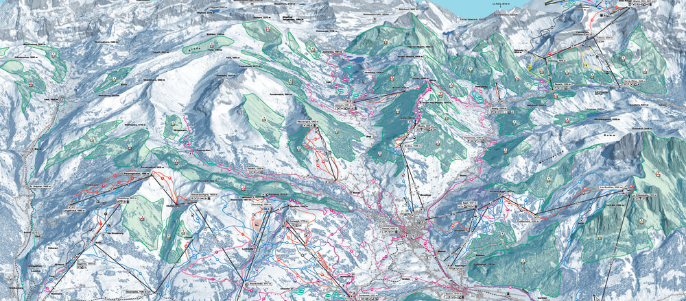 Loipenplan Ferienregion Gstaad