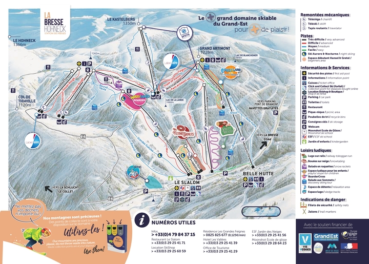 PistenplanSkigebiet La Bresse Hohneck