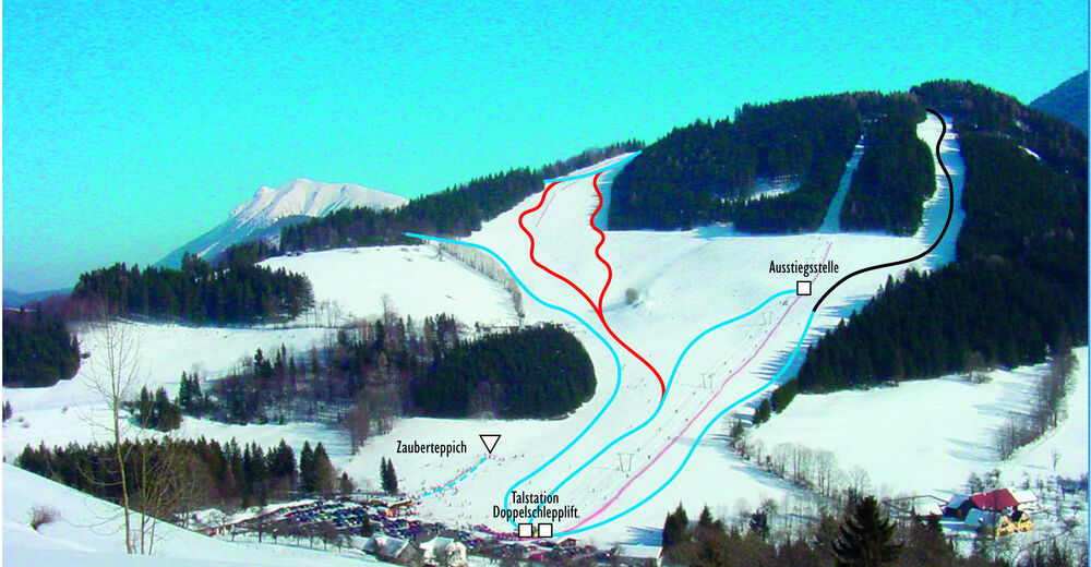 Plan de piste Station de ski Maiszinken / Lunz am See
