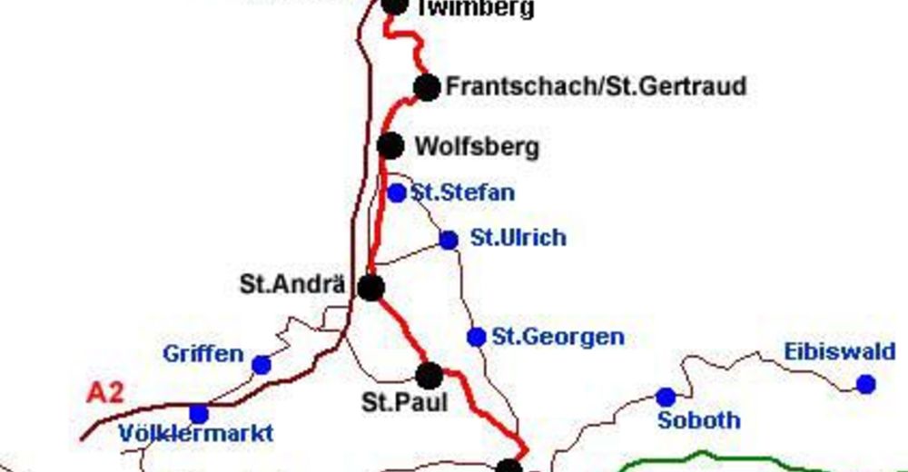 Lavantweg R10 - BERGFEX - Fernradweg - Tour Kärnten