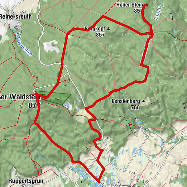 Zell im Fichtelgebirge Großer Waldstein Hoher Stein Kirchenlamitz