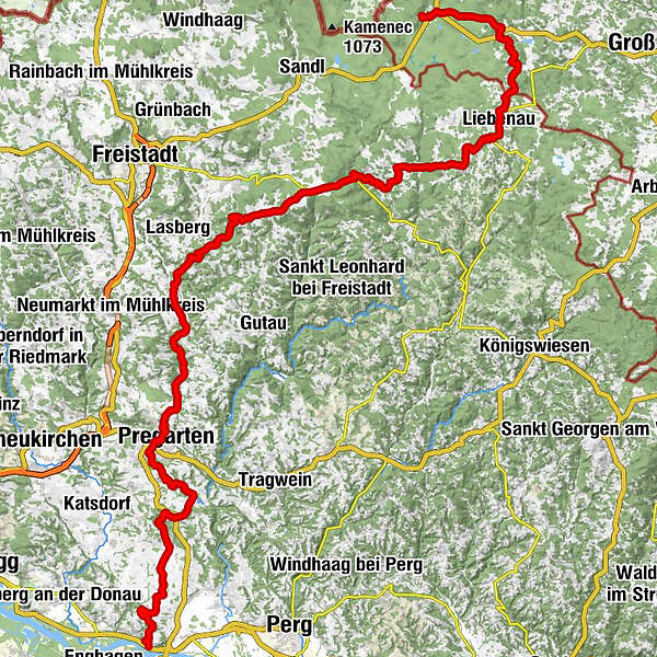 Mühlviertler Naturfreundeweg Nr 170 BERGFEX Wanderung Tour