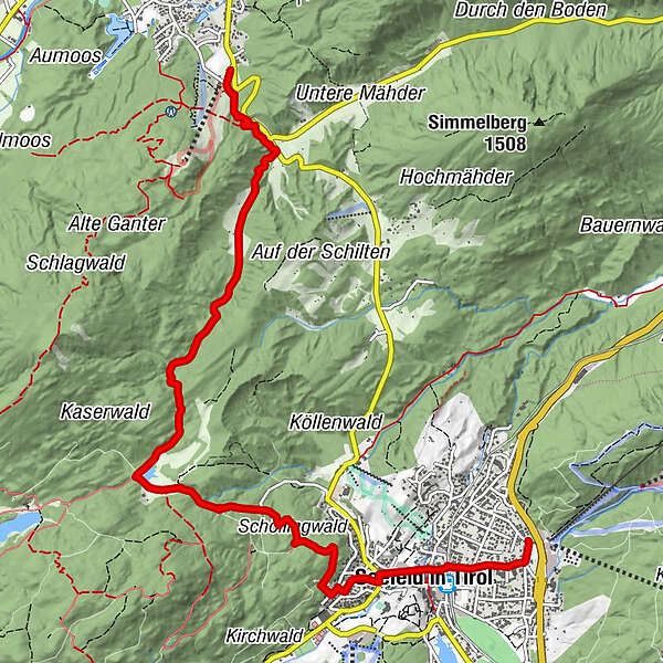 Seefeld ., nähe Bergbahn Rosshütte-Kreith (Weidach b. Leutschach -  BERGFEX - - Retki Tiroli