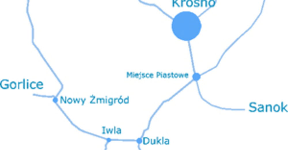 Mappa delle piste Comparto sciistico Chyrowa-Ski