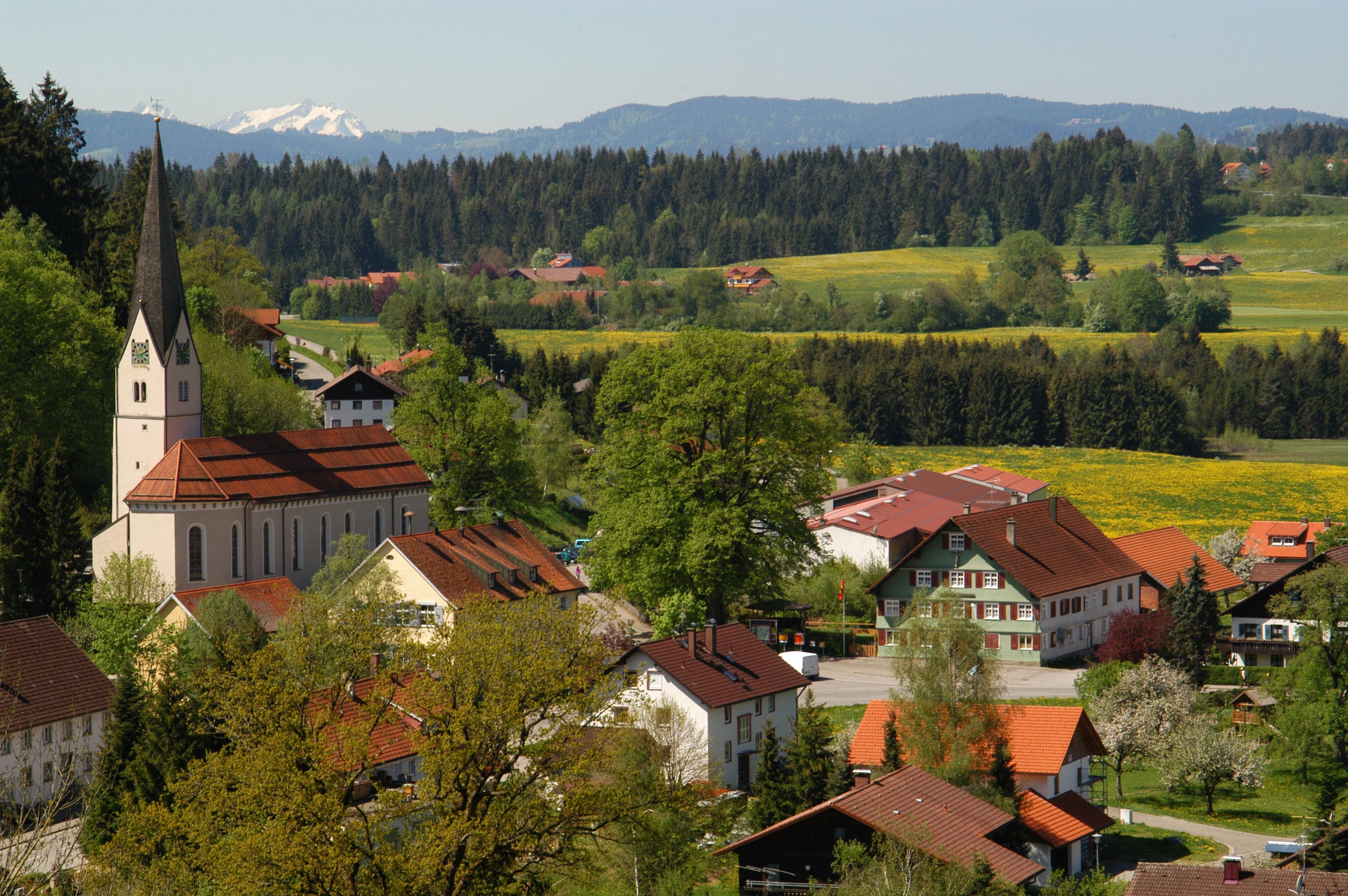 BERGFEX: Panoramakarte Röthenbach im Allgäu: Karte Röthenbach im Allgäu