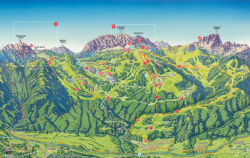 PistenplanSkigebiet Nassfeld