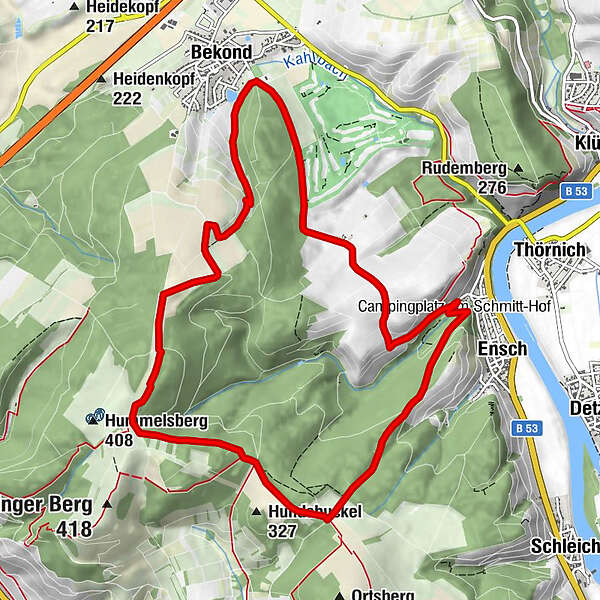 Rundwanderweg Von Bekond Nach Ensch Und Ber Das Zitronenkr Merkreuz