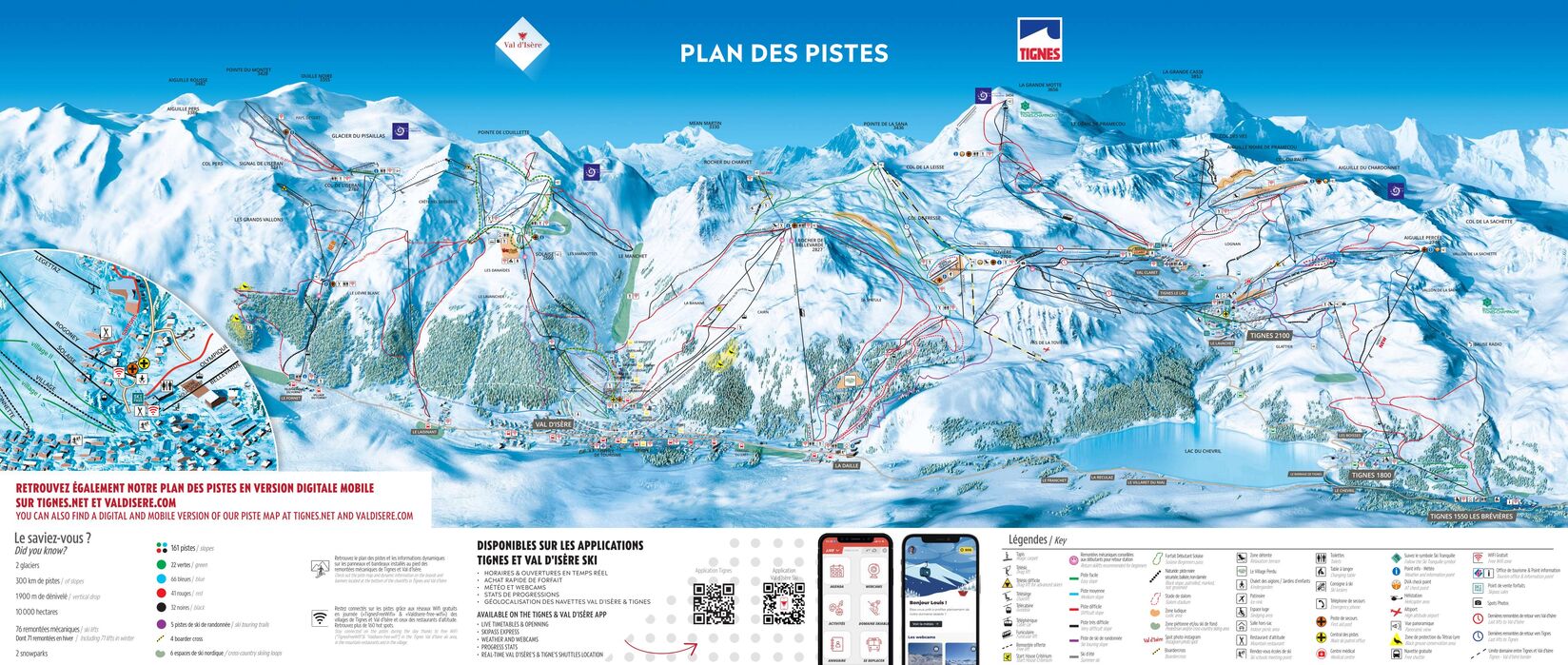 PistenplanSkigebiet Tignes