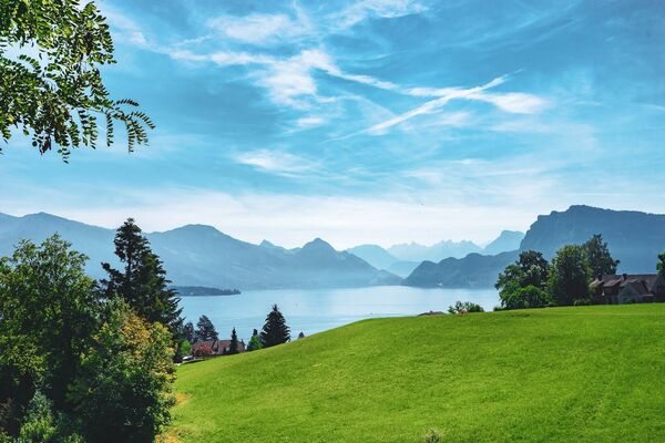 Sarnen Bruder Klaus Kapelle Gasthaus Bahnhof BERGFEX Wanderung