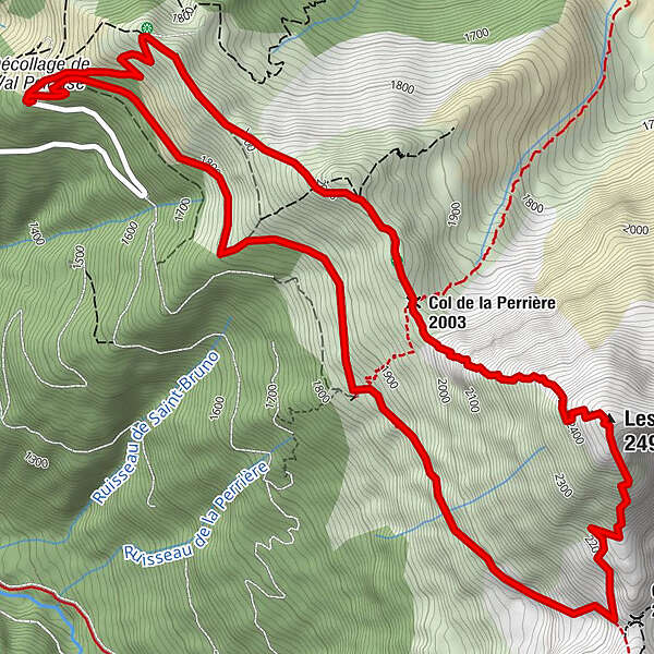 Boucle Des Grands Moulins Par Le Col Et Le Refuge De La Perrière