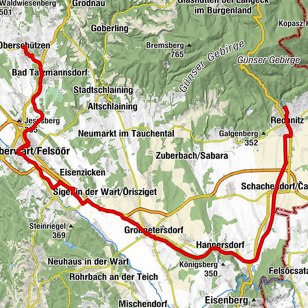 Bahntrassen-Radweg - BERGFEX - Radfahren - Tour Burgenland