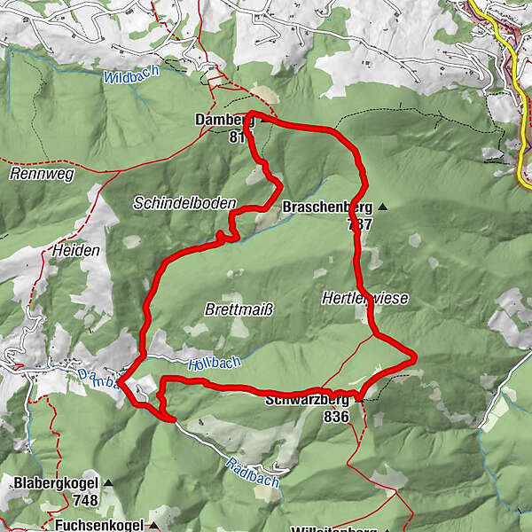 Sankt Ulrich Bei Steyr Schwarzberg Damberg Garsten BERGFEX