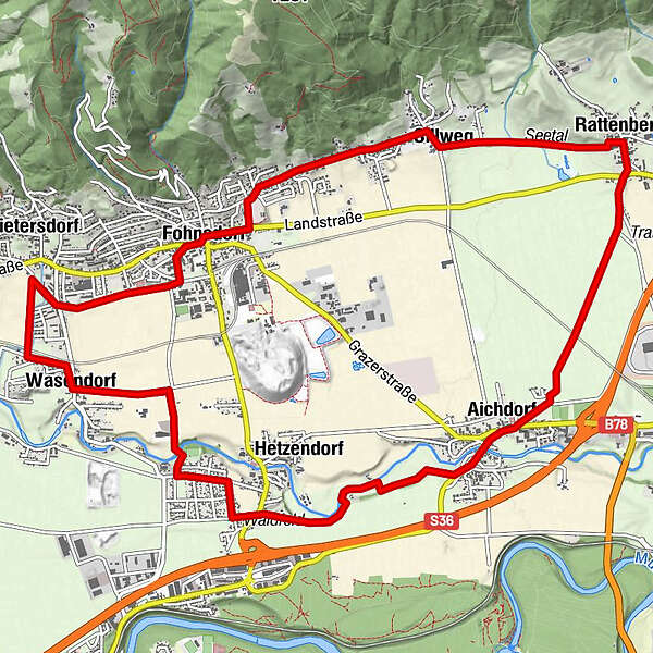 Fohnsdorfer Thermenradweg BERGFEX Radfahren Tour Steiermark