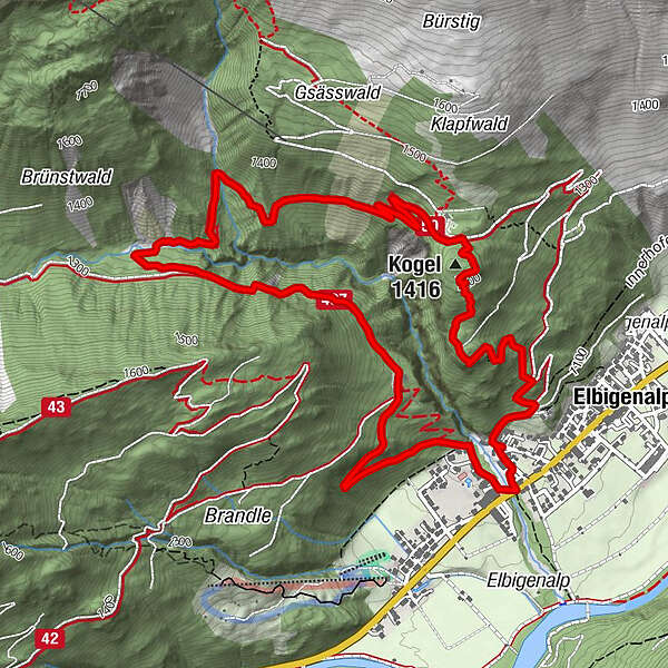 Elbigenalp Kogel Bergfex Wanderung Tour Tirol