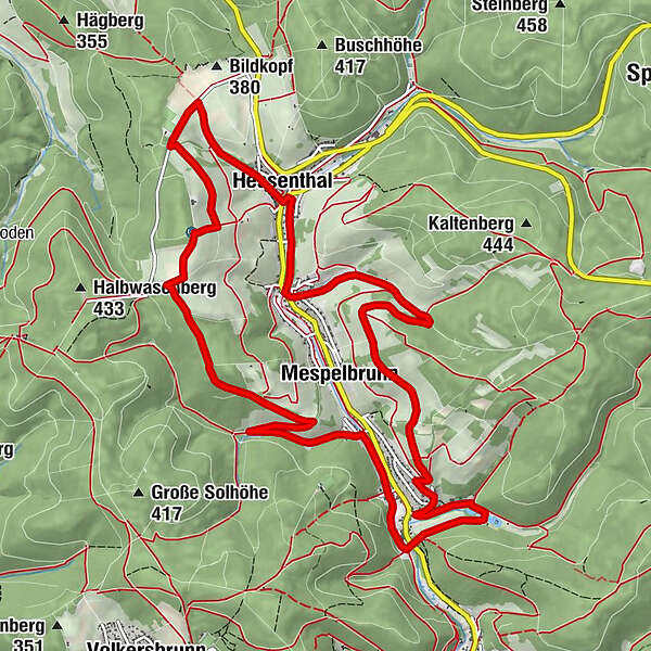 Mespelbrunn - "Nuff Und Rapp" Start Wanderparkplatz - Rundwanderweg ...