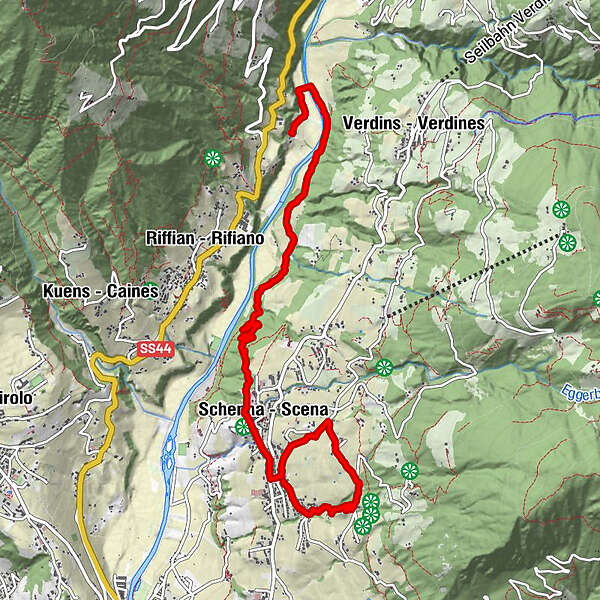 Schenna/Rundweg/Maiser Waalweg - BERGFEX - Hiking - Tour South Tyrol